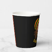 Jamaican Cute Rasta Man Personalized 紙コップ (右)
