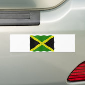Jamaican flag バンパーステッカー (車上)