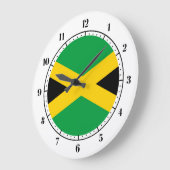 Jamaican flag ラージ壁時計 (傾斜)