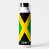 Jamaican Flag Personalised ウォーターボトル (正面)