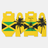 Jamaican Flag Tropical Thank You フェイバーボックス (見開き)