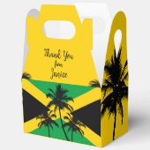Jamaican Flag Tropical Thank You フェイバーボックス (見開き)