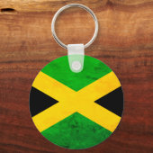 Jamaican Flag Weathered Effect One Love キーホルダー (正面)