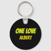 Jamaican Flag Weathered Effect One Love キーホルダー (裏面)