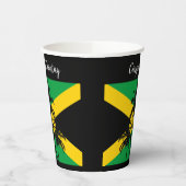 Jamaican Flag Wedding Congratulations 紙コップ (左)