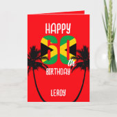 Jamaican Happy 60th Birthday カード (正面)