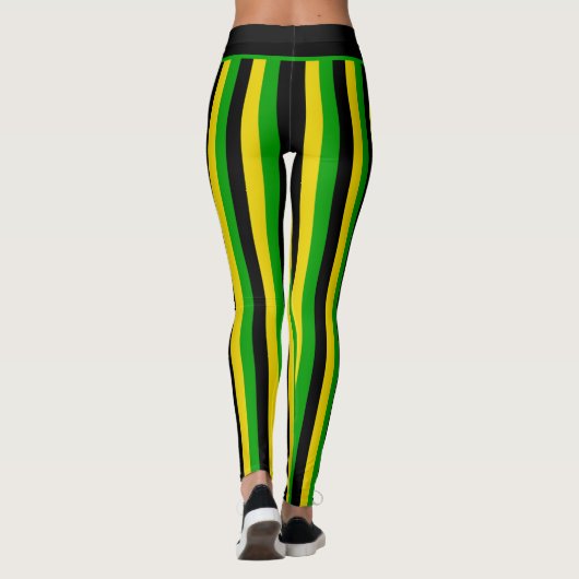Jamaican Island Vibes Striped レギンス (裏面)