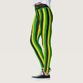 Jamaican Island Vibes Striped レギンス (左)