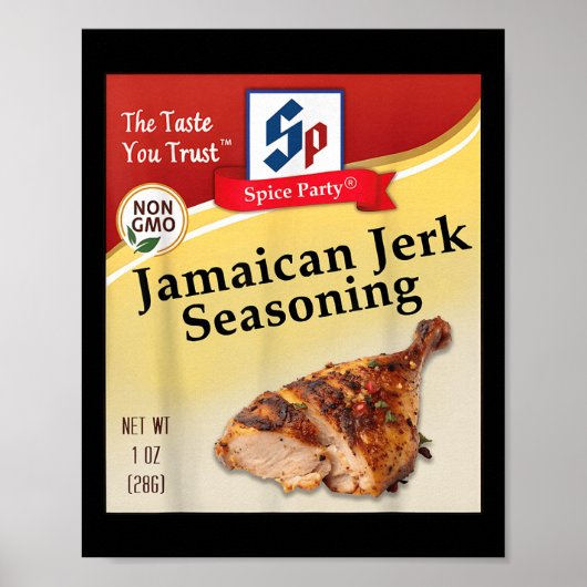 Jamaican Jerk Seasoning Condiment Holiday Spice Co ポスター (正面)