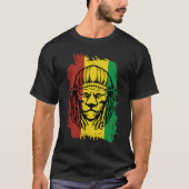 Jamaican Lion Multi Coloured Tシャツ (正面)