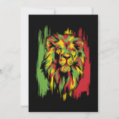 Jamaican Lion Rasta African Reggae 招待状 (正面)
