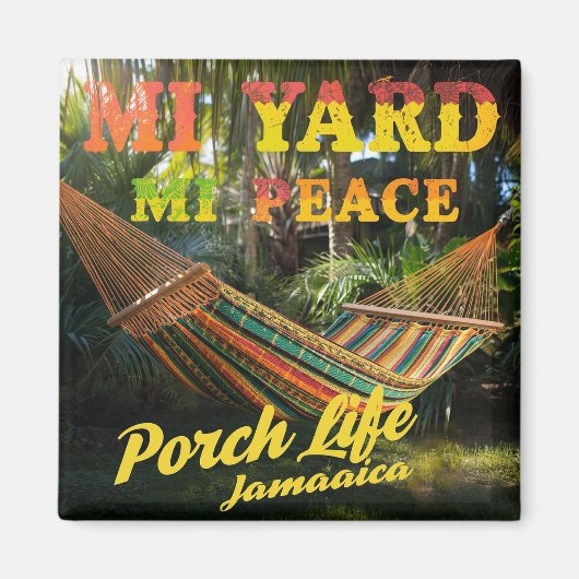 jamaican MI yard Mi peace マグネット (正面)