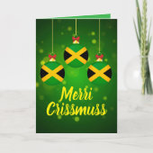 Jamaican Patois Festive Merry Christmas カード (正面)