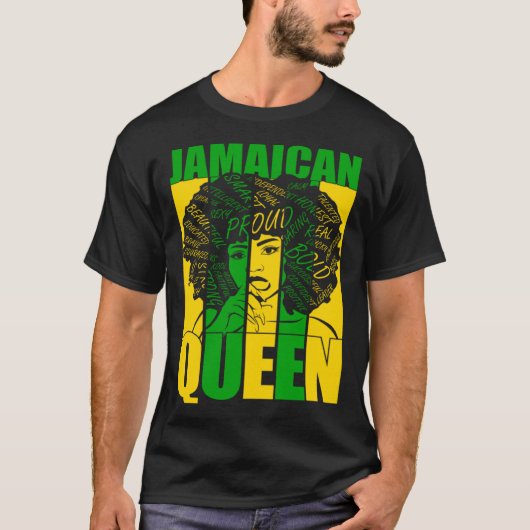 Jamaican Queen for Proud and Independent Jamaica W Tシャツ (正面)