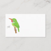 JAMAICAN TODY 名刺 (裏面)