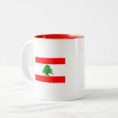 Jamail家族のマグ-赤 ツートーンマグカップ (正面左)