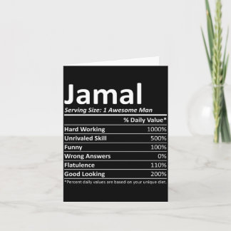 Jamal Rition おもしろ 誕生日 名前入りギフト カード