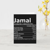 Jamal Rition おもしろ 誕生日 名前入りギフト カード (黄色い花)