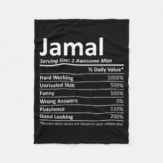 Jamal Rition おもしろ 誕生日 名前入りギフト フリースブランケット