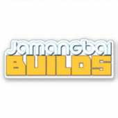 Jamangbai BUILDS ロゴステッカー シール (正面)
