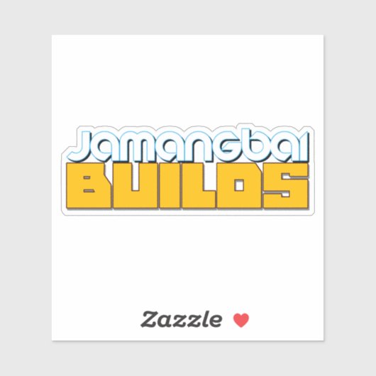 Jamangbai BUILDS ロゴステッカー シール (シート)