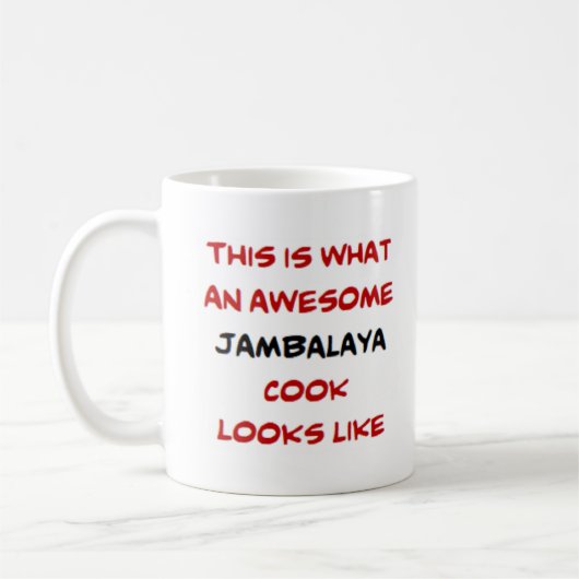 jambalaya調理師素晴らし、 コーヒーマグカップ (左)