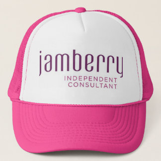 Jamberryのプラムおよびラズベリーのトラック運転手の帽子 キャップ