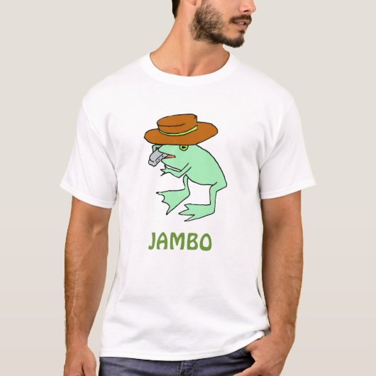 JamboのカエルのTシャツ Tシャツ (正面)