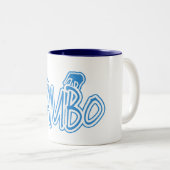 Jamboのスワヒリ族のこんにちは青 ツートーンマグカップ (正面右)