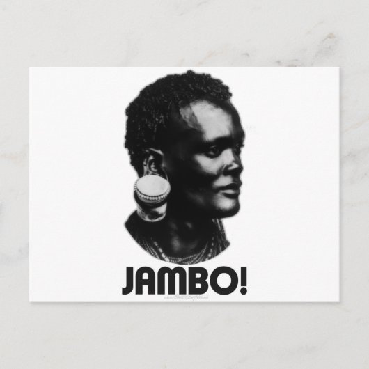 JAMBO! スワヒリ族の挨拶 ポストカード (正面)