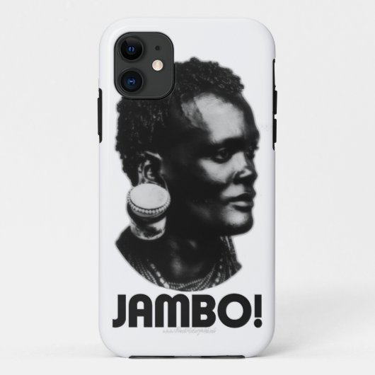 JAMBO! スワヒリ族の挨拶 Case-Mate iPhoneケース (裏面)