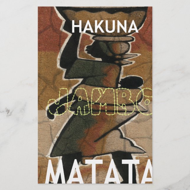 Jambo Habari Hakuna Matata. (正面)