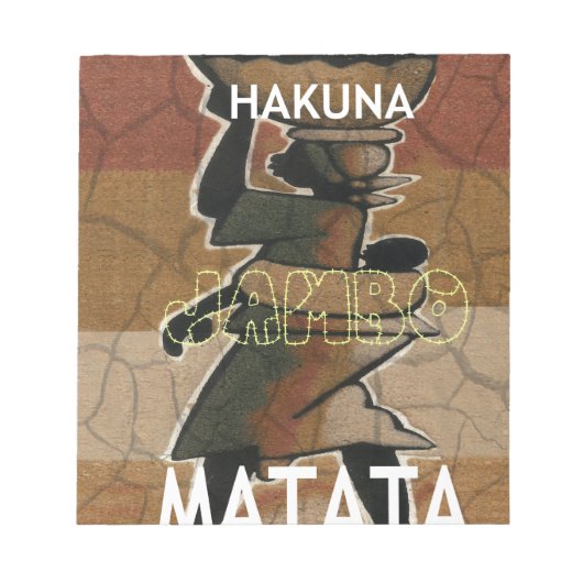 Jambo Habari Hakuna Matata. ノートパッド (正面)