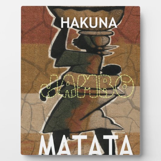 Jambo Habari Hakuna Matata. フォトプラーク (正面)