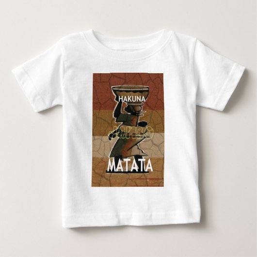 Jambo Habari Hakuna Matata. ベビーTシャツ (正面)