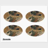 Jambo Habari Hakuna Matata. 楕円形シール (シート)