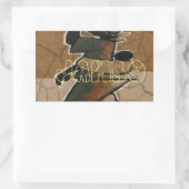 Jambo Habari Hakuna Matata. 長方形シール (バッグ)