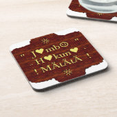 Jambo Hakuna Matata:アフリカ美術プリント/グラフィック コースター (左側)