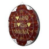 Jambo Hakuna Matata:アフリカ美術プリント/グラフィック ダーツボード (正面右)