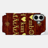 Jambo Hakuna Matata：アフリカ美術プリント/グラフィック Case-Mate iPhoneケース (裏面 (横))