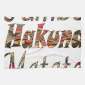 Jambo! Hakuna Matata キッチンタオル (横)