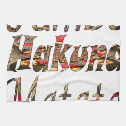 Jambo! Hakuna Matata キッチンタオル (横)