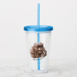 Jambo The Hairless Chimp (自分の文字に変更) アクリルタンブラー