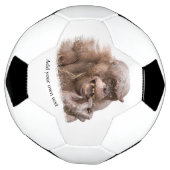 Jambo The Hairless Chimp (自分の文字に変更) サッカーボール (回転)