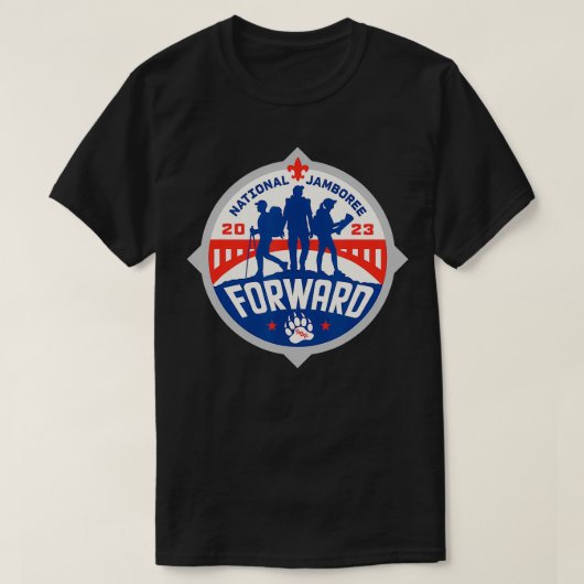 Jamboree 2023の準備 – 全国Jamboree Tシャツ (デザイン正面)