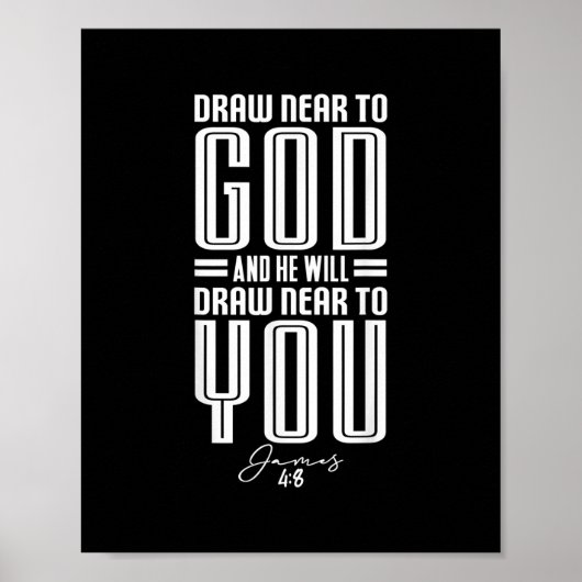 James48神に近づくクリスチャンやる気を起こさせるビ ポスター (正面)