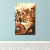 James スポーツの Tissotのレディース(別名サーカス恋人) キャンバスプリント (インサイチュ (ウッドフロア))