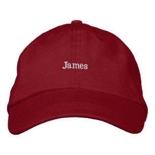James -自カスタマイズ分の帽子名 刺繍入りキャップ