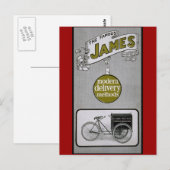 James 1913配達自転車広告 ポストカード (正面/裏面)