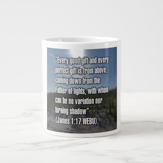 James 1:17 WEBU Mug ジャンボコーヒーマグカップ (正面)